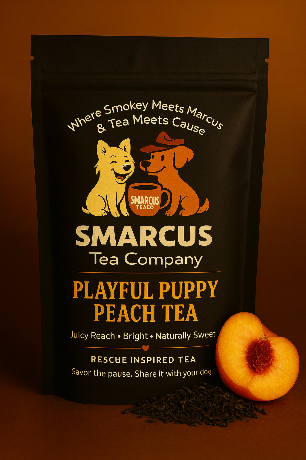 Playful Puppy Peach Tea