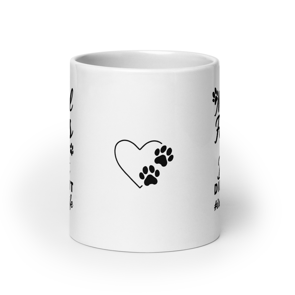 Rescue life: Medical Foster Hero XL Double sided White Mug w heart